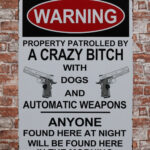 Metalen bord Waring crazy bitch — foto 2