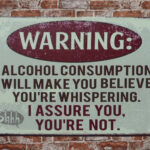 Metalen bord Warning alcohol — foto 2