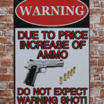 Metalen bord Warning do not — foto 2