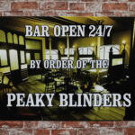 Metalen bord bar open peaky blinders — foto 2