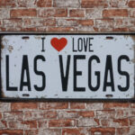 Metalen bord I love Las Vegas — foto 2