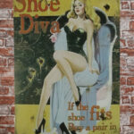 Metalen bord Shoe diva — foto 2