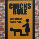 Metalen bord Chicks Rule — foto 2