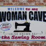 Metalen bord Sewing room — foto 2