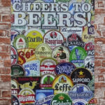 Metalen bord Cheers to beers — foto 2
