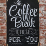 Metalen bord Coffee break — foto 2