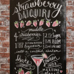Metalen bord Strawberry Daiquiri — foto 2