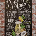 Metalen bord Pina colada K — foto 2