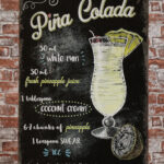 Metalen bord Pina colada — foto 2