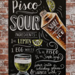 Metalen bord Pisco Sour — foto 2