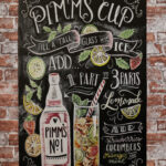Metalen bord Pimms cup — foto 2