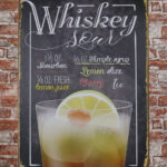 Metalen bord Whiskey sour — foto 2