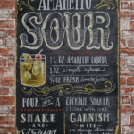 Metalen bord Amaretto sour — foto 2