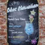 Metalen bord Blue Hawaiian — foto 2