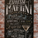 Metalen bord Espresso martini — foto 2