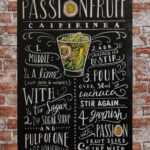Metalen bord Passionfruit — foto 2