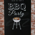 Metalen bord Join us BBQ party — foto 2