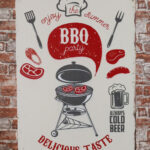 Metalen bord Summer BBQ party — foto 2