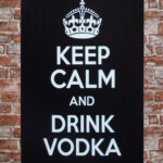 Metalen bord Keep calm Vodka — foto 2