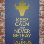 Metalen bord keep calm Taurus — foto 2
