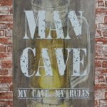 Metalen bord Mancave my cave — foto 2
