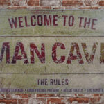 Metalen bord Mancave the rules — foto 2