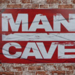 Metalen bord Mancave red — foto 2