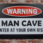 Metalen bord Warning mancave — foto 2