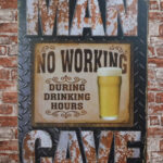 Metalen bord Mancave no working — foto 2