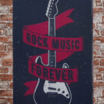 Metalen bord Rock music for ever — foto 2