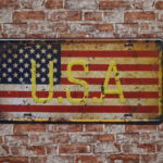 Metalen bord USA vlag — foto 2