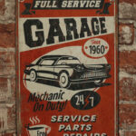 Metalen bord Garage full service — foto 2