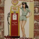 Metalen bord Betties service station — foto 2