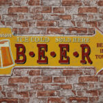 Metalen bord Beer - R — foto 2