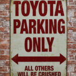 Metalen bord Toyota parking — foto 2