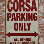Metalen bord Corsa parking — foto 2