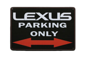 Metalen bord Lexus parking