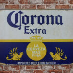 Metalen bord Corona extra blauw — foto 2