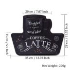 Metalen bord Coffee latte — foto 2