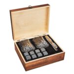 Whiskey Stenen Giftset Deluxe 8 stuks + 2 Glazen — foto 2