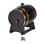 Wijnvat 3 Liter Zwart - Goud — foto 2