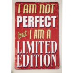 Metalen bord Not perfect