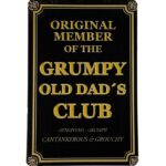 Metalen bord Grumpy old dad — foto 1