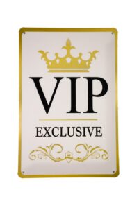 Metalen bord Vip lounge wit