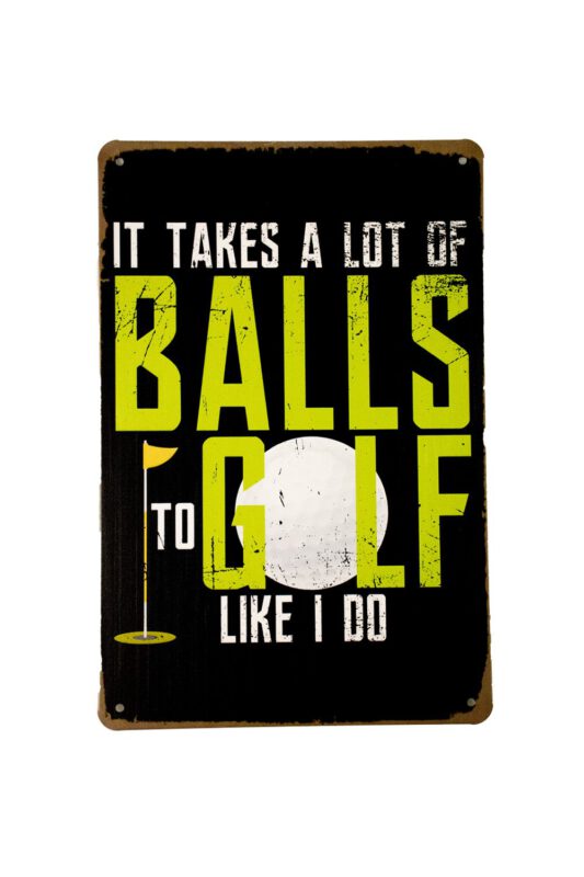 Metalen bord Golf balls
