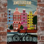 Metalen bord Amsterdam — foto 2