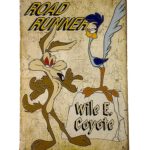 Metalen bord Road runner