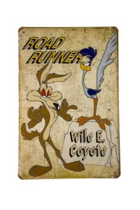 Metalen bord Road runner