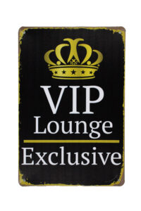 Metalen bord Vip lounge 2