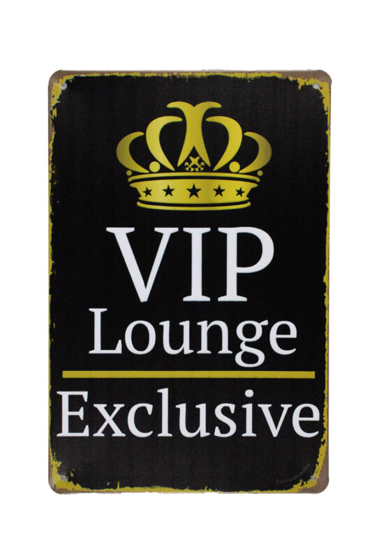Metalen bord Vip lounge 2